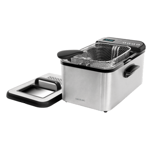 Imagen 2 Freidora CleanFry Luxury 3000 de 3,2 L y 2400 W. Acero inoxidable, filtro OilClean, 5 programas y tapa con ventana. Frituras crujientes y limpias de forma fácil.
