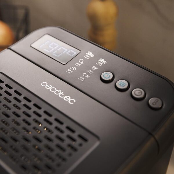 Imagen 4 Freidora de 4,2 L y 3270 W con filtro OilCleaner para mantener el aceite limpio. Diseño en acero negro, 5 programas y cubeta apta para lavavajillas.