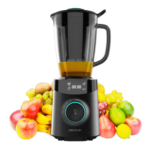 Vista frontal del microondas digital Cecotec Proclean 2500 con panel de control táctil y mando giratorio