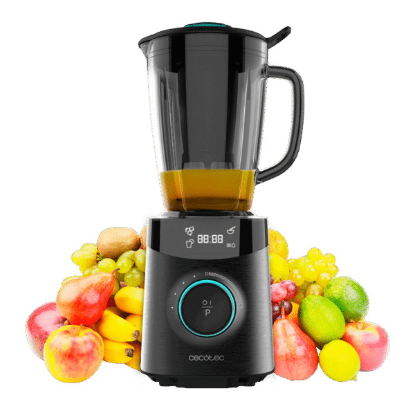 Vista frontal del microondas digital Cecotec Proclean 2500 con panel de control táctil y mando giratorio