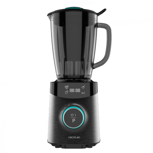 Imagen 2 Batidora de vaso Power Black Titanium 1800 Advance de 1800 W con cuchilla de 8 hojas de titanio negro y jarra de vidrio termorresistente de 1,8 litros.