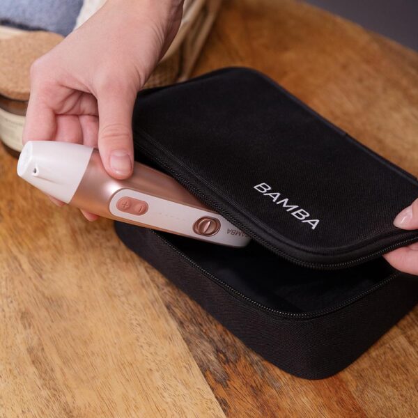 Imagen 8 Set de manicura y pedicura eléctrico Cecotec Bamba PinkyCare 700 Perfect Nails. Cuenta con 7 cabezales, 5 velocidades y estuche para un cuidado profesional.