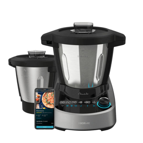 Imagen 2 Robot de cocina WiFi con 37 funciones y App. Incluye jarra Habana antiadherente, báscula integrada y sistema OneClick para cambio fácil de accesorios.