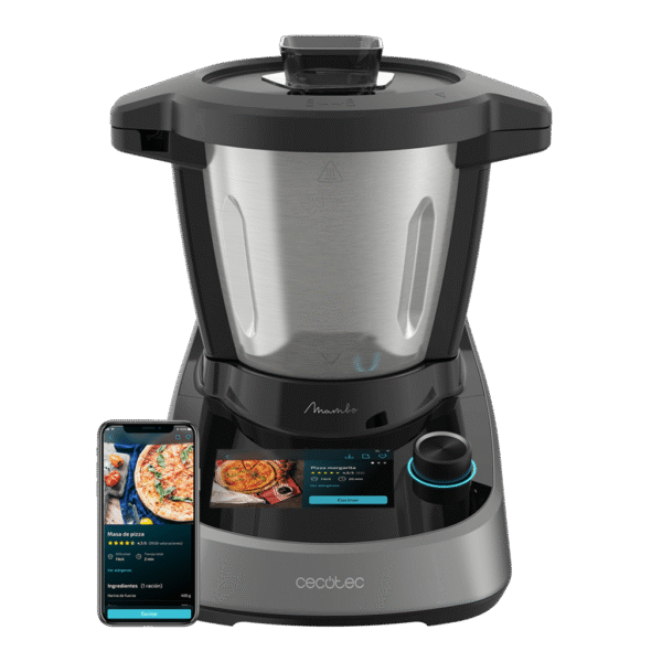 Imagen 2 Robot de cocina Mambo Touch con 1600 W, 37 funciones, pantalla TFT 5", báscula y App. Jarra de acero inoxidable de 3,3 L apta para lavavajillas.