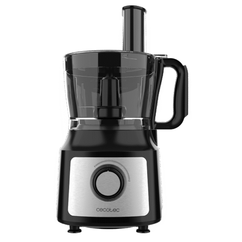 Imagen 2 Procesador de alimentos Cecotec de 1000 W con bowl de 2 L y jarra de 1,8 L. Incluye discos de corte, cuchillas para picar y amasar, exprimidor y accesorios.