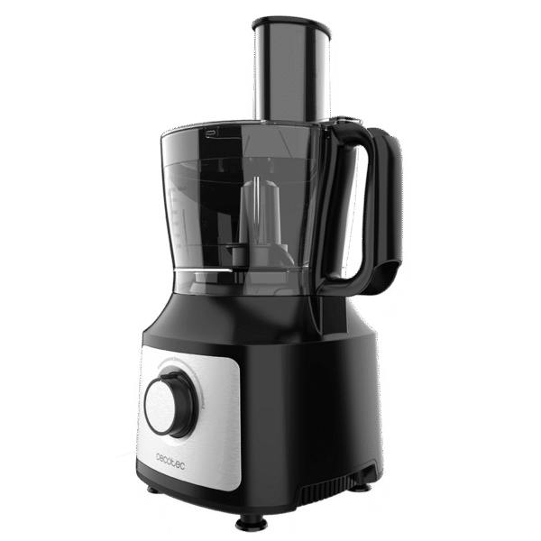 Imagen 3 Procesador de alimentos Cecotec de 1000 W con bowl de 2 L y jarra de 1,8 L. Incluye discos de corte, cuchillas para picar y amasar, exprimidor y accesorios.