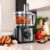 Imagen 5 Procesador de alimentos de 2000 W con cuerpo de acero inoxidable y bowl de 3,5 L. Incluye discos de corte, cuchillas para picar y amasar, y exprimidor.