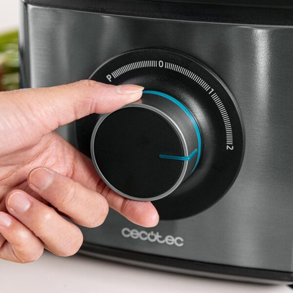 Imagen 6 Procesador de alimentos de 2000 W con cuerpo de acero inoxidable y bowl de 3,5 L. Incluye discos de corte, cuchillas para picar y amasar, y exprimidor.