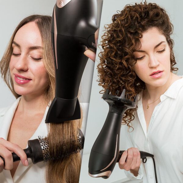 4398-Imagen-6 Imagen 6 Secador de pelo iónico de 2400W con motor AC profesional, gran caudal de aire y tecnología Real Ion para un cabello brillante, suave y sin encrespamiento.