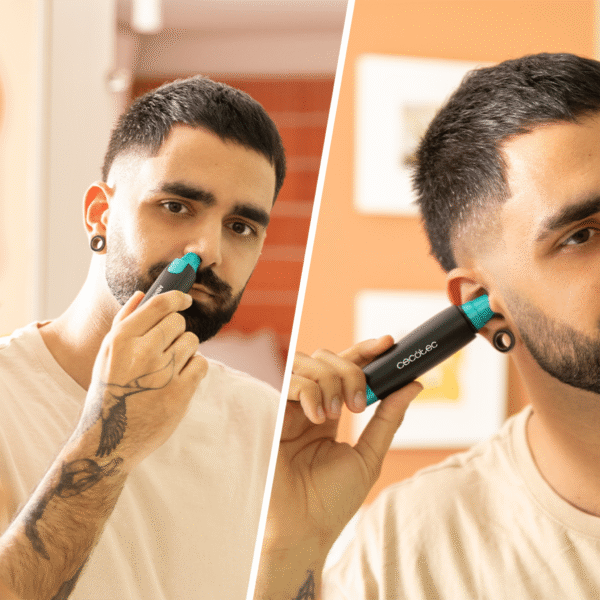 Imagen 7 Cortapelos de nariz y orejas Bamba PrecisionCare NoseTrim con cuchillas de acero inoxidable y diseño ergonómico para un corte preciso, seguro y sin tirones.