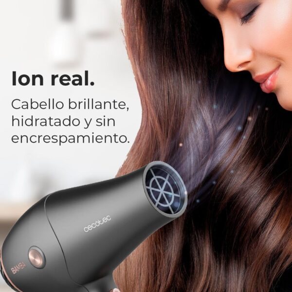 Imagen 4 Secador Cecotec Bamba IoniCare Harmony de 2600 W con motor AC, tecnología de iones reales y difusor. Logra un cabello brillante, sin encrespamiento y profesional.