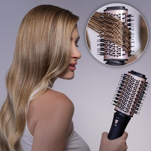 Imagen 6 Moldea tu cabello con Bamba CeramicCare 10in1 Styler. Cepillo de aire con 10 cabezales, recubrimiento cerámico, 3 temperaturas y 2 velocidades para looks variados.