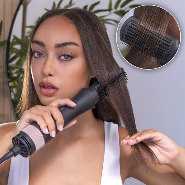 Imagen 7 Moldea tu cabello con Bamba CeramicCare 10in1 Styler. Cepillo de aire con 10 cabezales, recubrimiento cerámico, 3 temperaturas y 2 velocidades para looks variados.