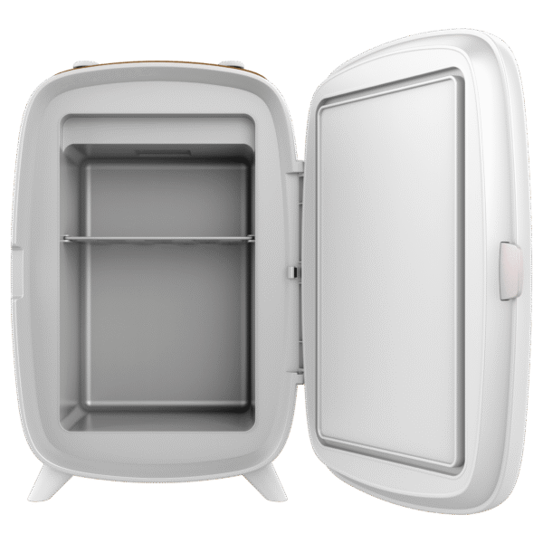 4442-Imagen-2 Imagen 2 Conserva tus cosméticos con la Bamba CoolingBeauty 6000 Mirror Rose. Nevera de 6L con espejo LED táctil y funciones de frío y calor para el cuidado facial.