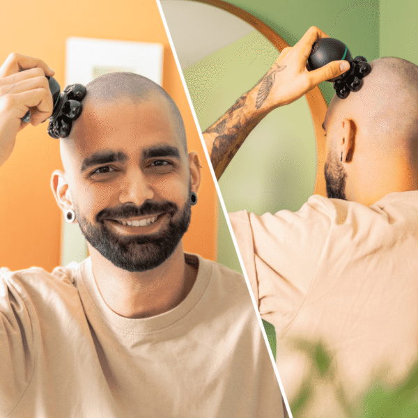 Imagen 5 Afeitadora de cabeza Cecotec Bamba PrecisionCare Skull Shaver con 7 cuchillas flotantes, pantalla digital y base de carga para un afeitado apurado.