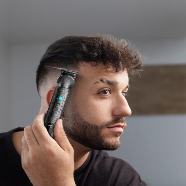 Imagen 2 Perfiladora de pelo Bamba PrecisionCare Samurai Profiling con cuchillas cerámicas, palanca de ajuste 0.5-3.5 mm y 4 peines guía para un corte preciso y suave.