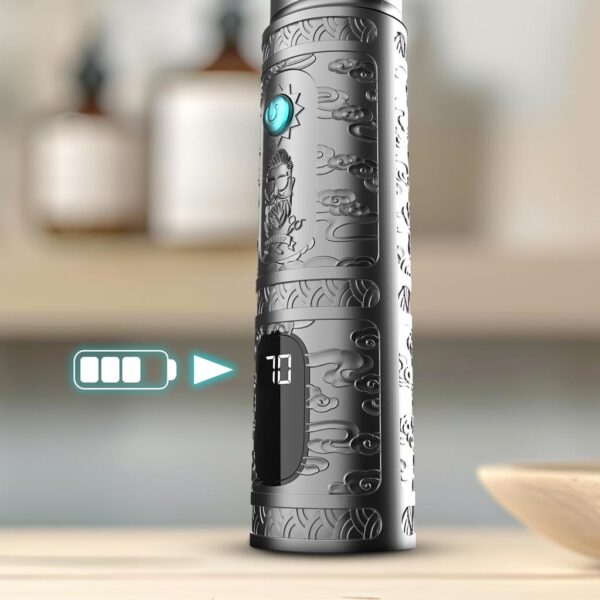 Imagen 8 Perfiladora de pelo Bamba PrecisionCare Samurai Profiling con cuchillas cerámicas, palanca de ajuste 0.5-3.5 mm y 4 peines guía para un corte preciso y suave.