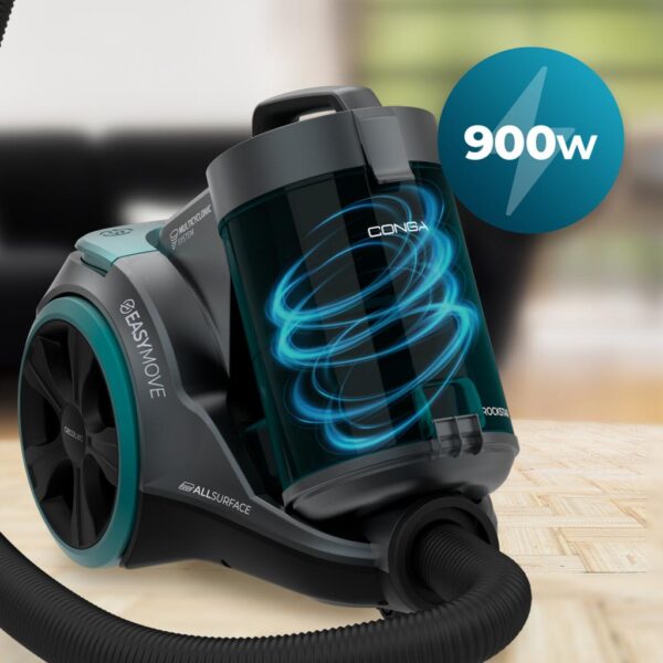 4467-Imagen-3 Imagen 3 Aspirador de trineo multiciclónico Conga Rockstar Multicyclonic XL PowerStyle con 800 W, depósito de 4 L y filtrado de alta eficiencia para todo tipo de suelos.