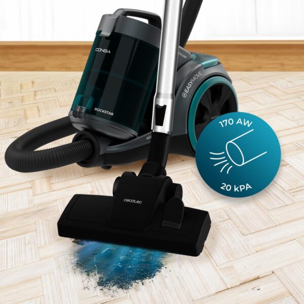 4467-Imagen-4 Imagen 4 Aspirador de trineo multiciclónico Conga Rockstar Multicyclonic XL PowerStyle con 800 W, depósito de 4 L y filtrado de alta eficiencia para todo tipo de suelos.