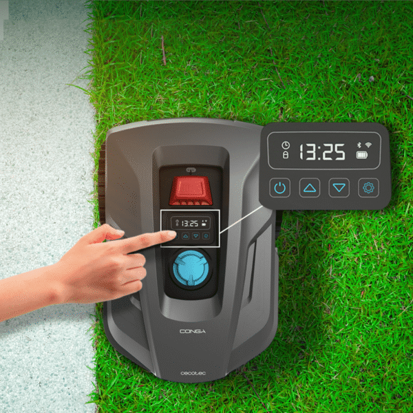 Imagen 6 Robot cortacésped Conga GrassHopper 800 Connected con motor Digital Brushless. Cubre hasta 800 m2, supera pendientes del 35% y se controla mediante APP.