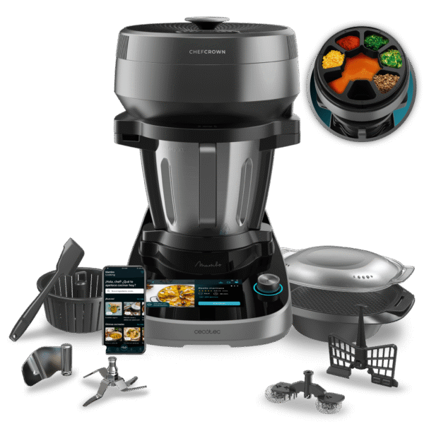 Kit de accesorios variados para freidora de aire Cecotec Cecofry de 5 a 6,5 litros con moldes y rejillas