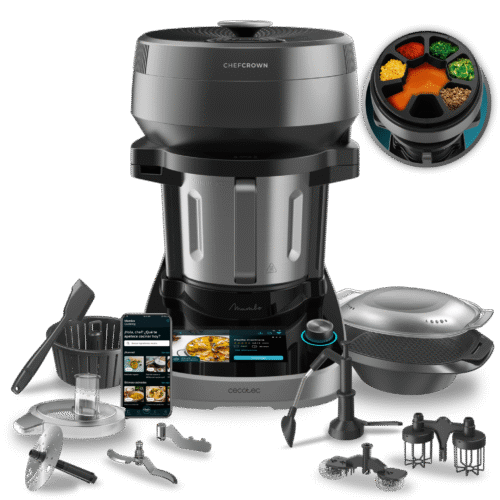 Kit de accesorios variados para freidora de aire Cecotec Cecofry de 5 a 6,5 litros con moldes y rejillas