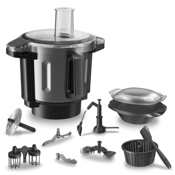 4701-Imagen-7 Imagen 7 Robot de cocina Mambo CooKing Unique con dispensador de alimentos ChefCrown. 45 funciones, jarra cerámica de 5L y miles de recetas guiadas paso a paso.