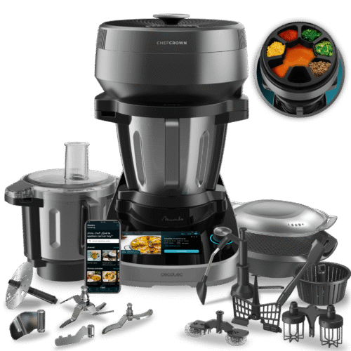 Kit de accesorios variados para freidora de aire Cecotec Cecofry de 5 a 6,5 litros con moldes y rejillas