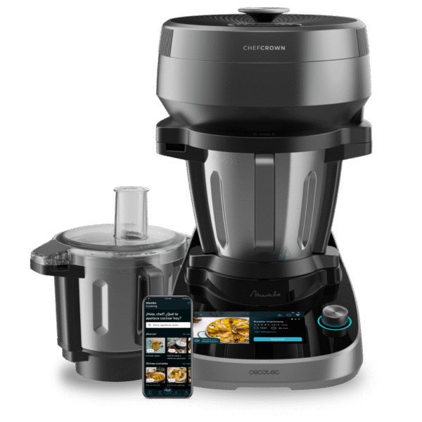 Imagen 4 Robot de cocina Mambo CooKing TotalGourmet con dispensador de alimentos y 45 funciones. Sistema de cocina guiada y jarras de 5L para máxima versatilidad.