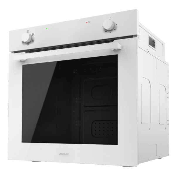 Imagen 4 Horno integrable Cecotec Bolero Hexa C126400 Glass White de 80L, 2800W y clase energética A. Diseño elegante en cristal blanco con 5 funciones de cocción.
