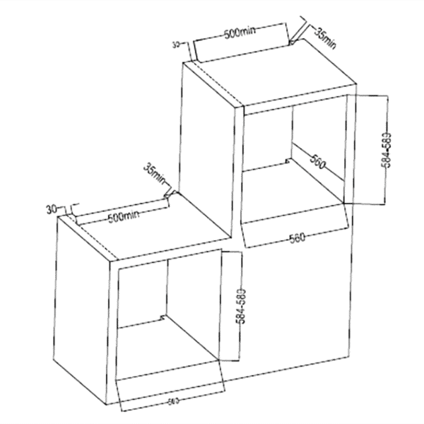 Imagen 5 Horno integrable Cecotec Bolero Hexa C126400 Glass White de 80L, 2800W y clase energética A. Diseño elegante en cristal blanco con 5 funciones de cocción.