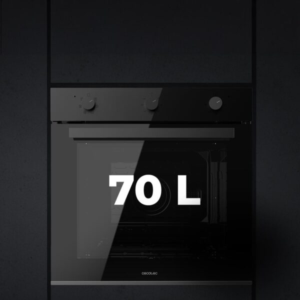 Imagen 5 Horno multifunción Bolero Hexa M236000 Dark Inox de 70L, clase A y 2800W. Incluye tecnología Steam Assist, Steam EasyClean y triple cristal para mayor seguridad.