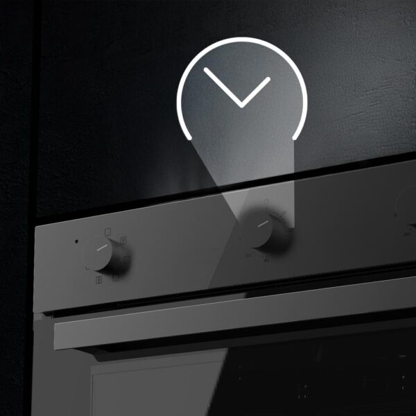 Imagen 8 Horno multifunción Bolero Hexa M236000 Dark Inox de 70L, clase A y 2800W. Incluye tecnología Steam Assist, Steam EasyClean y triple cristal para mayor seguridad.