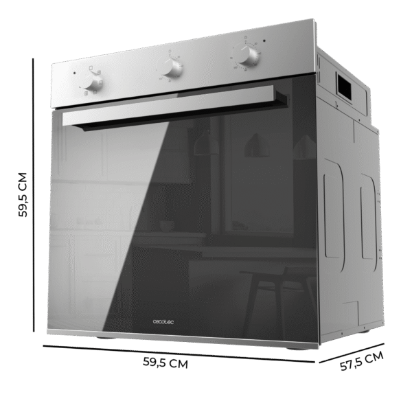 4728-Imagen-3 Imagen 3 Horno integrable multifunción Bolero Hexa M236000 Mirror Time A de 70L, 2800W y 6 funciones. Incluye Steam EasyClean, Triple Glass y eficiencia energética Clase A.