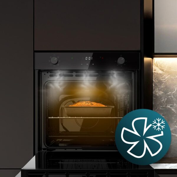 Imagen 7 Horno multifunción Bolero Hexa M226001 de 70L, clase A y 2800W. Con 7 funciones, Steam Assist y limpieza Steam EasyClean para una cocina eficiente y saludable.