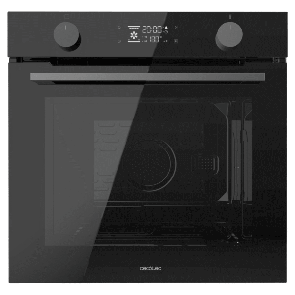 Imagen 4 Horno pirolítico Bolero Hexa P526000 Glass Black de 73L, 9 funciones y 2800W. Eficiencia clase A con limpieza automática por pirólisis y modo convección.