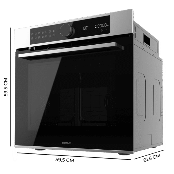 Imagen 2 Horno pirolítico Bolero Hexa P516000 de 73L, clase A y 3250W. Con 14 funciones, Pizza Master y Airfryer Master para resultados profesionales en cada receta.