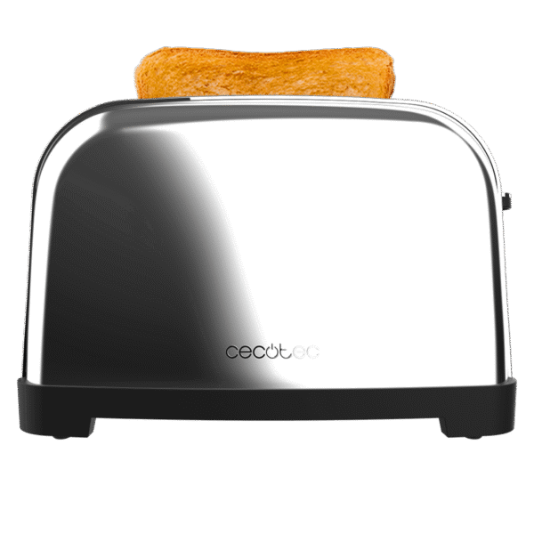 Imagen 3 Tostador de acero inoxidable con 4 ranuras y 1700 W. Incluye soporte para panecillos, 6 niveles de tostado y bandeja recogemigas para un uso eficiente.