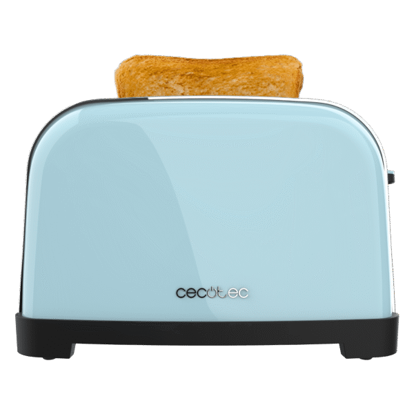Imagen 3 Tostador Toastin' time 1700 Double Blue de 1700 W y 4 ranuras. Acero inoxidable azul, soporte para panecillos y bandeja recogemigas para un tostado perfecto.