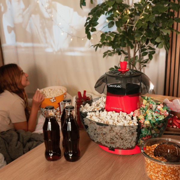 Imagen 3 Palomitero Fun&Taste P'Corn Lotus de 1200 W. Sistema de aire caliente para palomitas sanas en 2 min. Incluye 4 recipientes extraíbles de 4,5 L total.