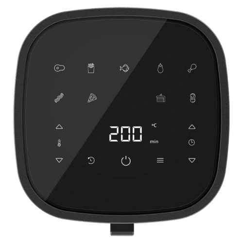 Imagen 2 Freidora de aire digital de 4 L y 1400 W con ventana de visualización. Cocina recetas sanas con tecnología PerfectCook y 9 modos automáticos.