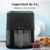 Imagen 6 Freidora de aire digital de 4 L y 1400 W con ventana de visualización. Cocina recetas sanas con tecnología PerfectCook y 9 modos automáticos.