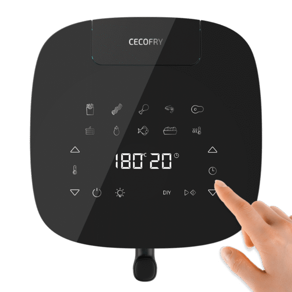 Imagen 2 Freidora de aire digital Cecofry Neon 5000 de 5 L. Cocina saludable con tecnología PerfectCook, 1500 W de potencia y 10 menús automáticos para resultados perfectos.