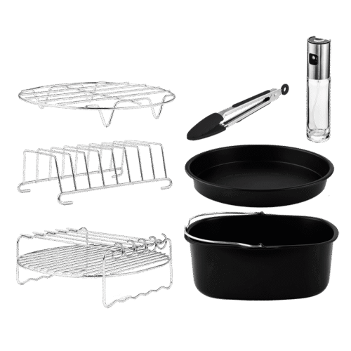 Kit de accesorios variados para freidora de aire Cecotec Cecofry de 5 a 6,5 litros con moldes y rejillas