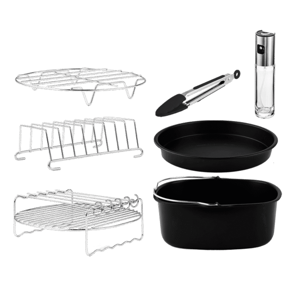 4995 Kit de accesorios variados para freidora de aire Cecotec Cecofry de 5 a 6,5 litros con moldes y rejillas
