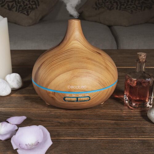 Imagen 2 Humidificador ultrasónico Cecotec Pure Aroma 300 Yang de 300 ml. Reduce la sequedad ambiental, incluye función de aromaterapia y 7 colores LED con temporizador.