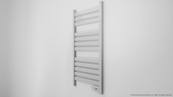 Imagen 4 Radiador toallero eléctrico Cecotec Ready Warm 9000 Twin Towel White de 500 W. Diseño moderno, pantalla LED, temporizador, protección IP24 y 2 modos.