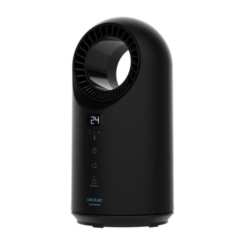 Imagen 2 Calefactor sin aspas de 1500 W con WiFi, mando a distancia y pantalla táctil. Diseño seguro, oscilación y 3 modos para una climatización eficiente.