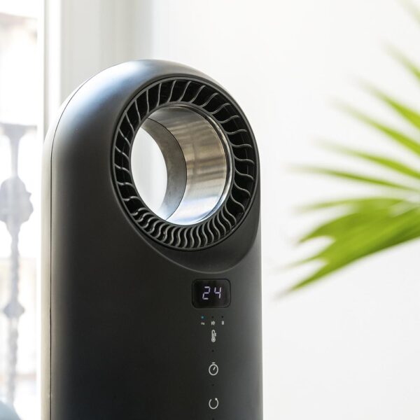 Imagen 7 Calefactor sin aspas de 1500 W con WiFi, mando a distancia y pantalla táctil. Diseño seguro, oscilación y 3 modos para una climatización eficiente.