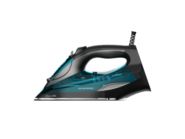 5570-Imagen-2 Imagen 2 Plancha de vapor Fast&Furious 5055 Pro de 3100 W con suela TurboSlide, golpe de vapor de 255 g/min y 5 niveles de temperatura para un planchado profesional.